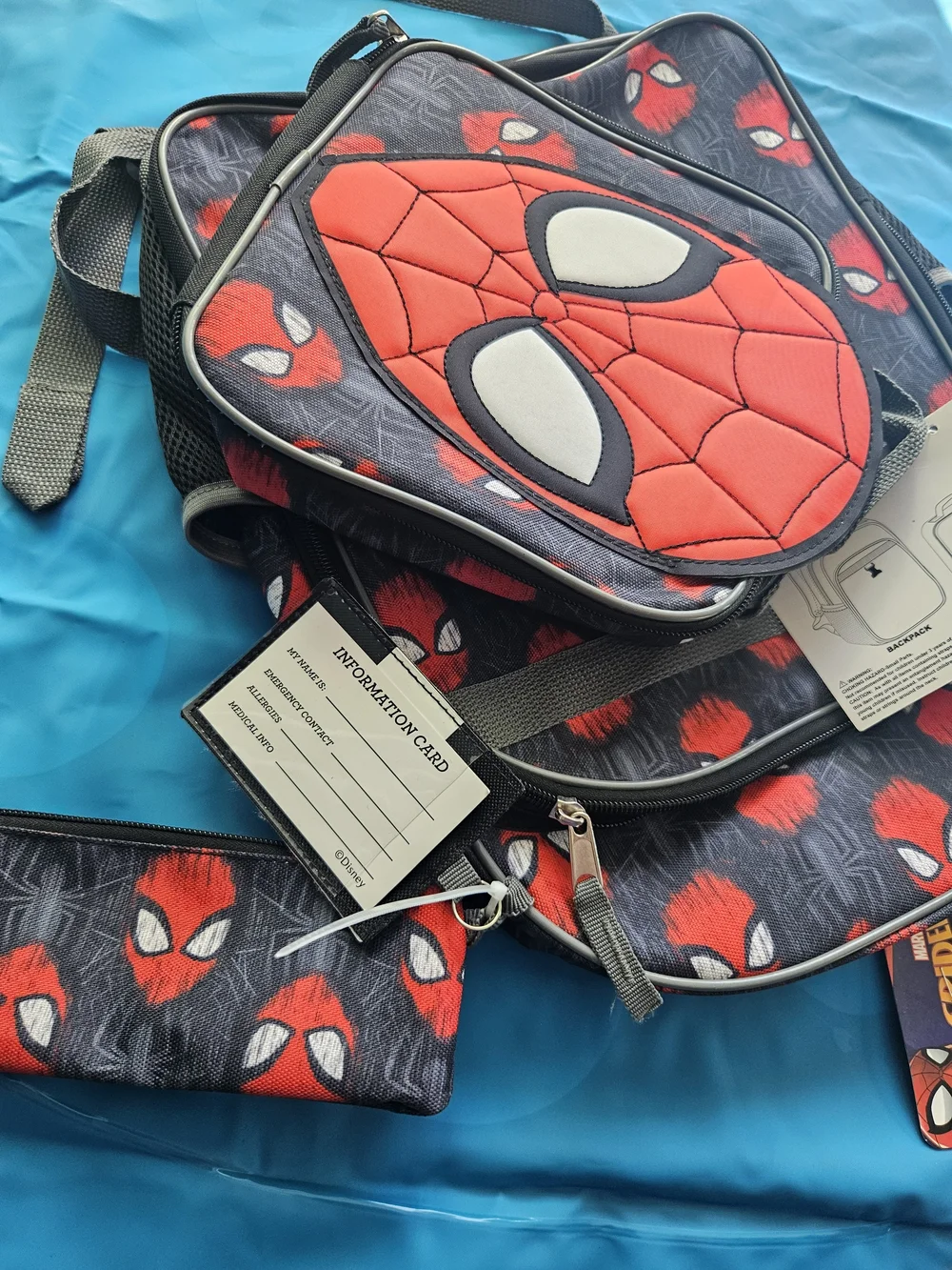 Marvel Spider-Man 4-piece school backpack set